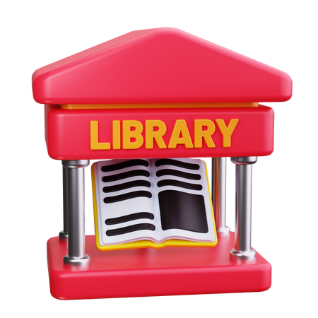 Öffentliche Bibliothek  3D Icon