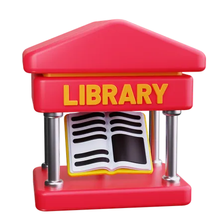 Öffentliche Bibliothek  3D Icon