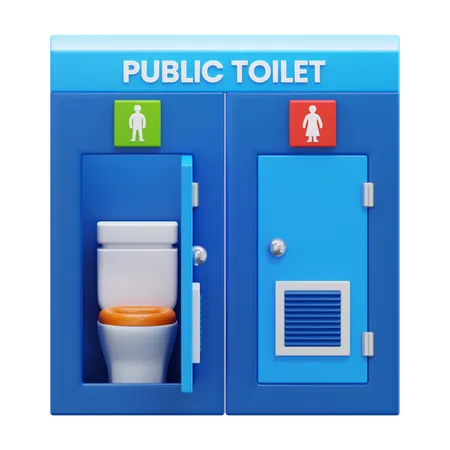 Öffentliche Toilette  3D Icon