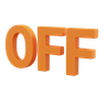 off rate 3d logo