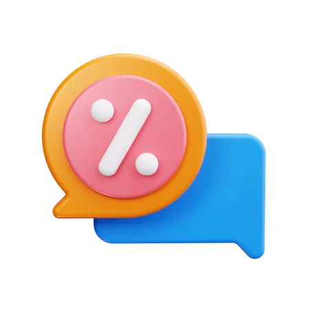 Offer chat  3D Icon