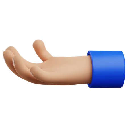 3 D Offer Hand Gesture With Isolated Background 3D Icon