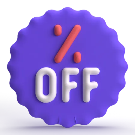 Offer Label  3D Icon