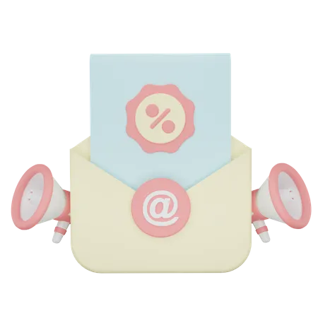 Offer Mail  3D Icon