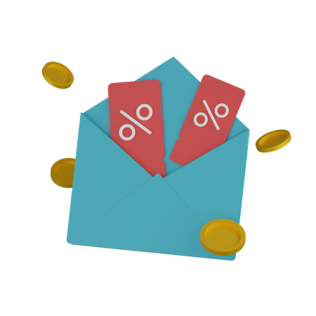 Offer Mail  3D Icon