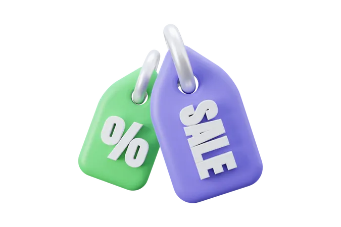 Offer sale tag 01  3D Icon