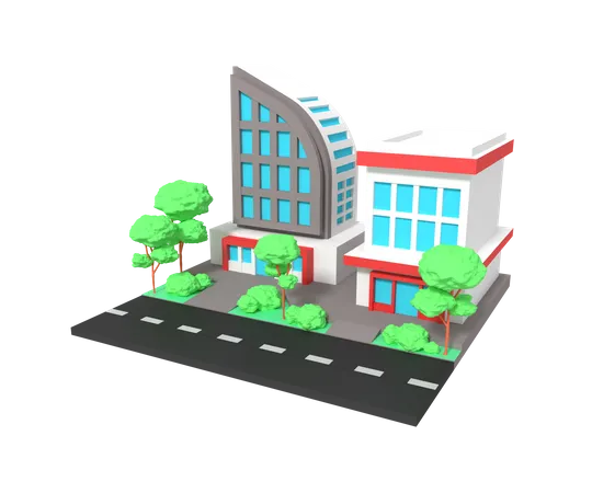 Office  3D Illustration