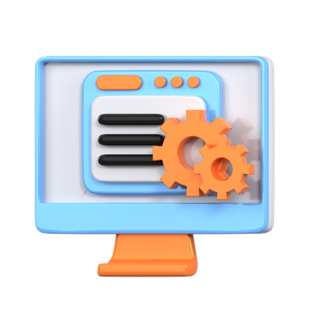 Office Automation  3D Icon