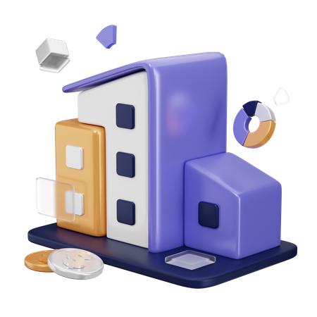 Office Building  3D Icon