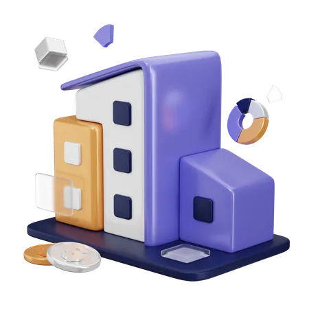Office Building  3D Icon