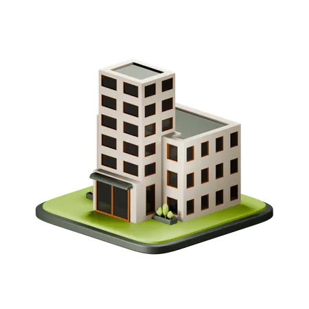 Office Building  3D Icon
