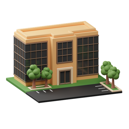 Office Building  3D Icon