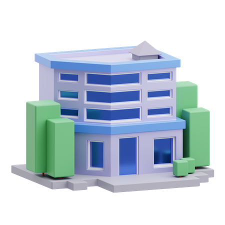 Office Building  3D Illustration