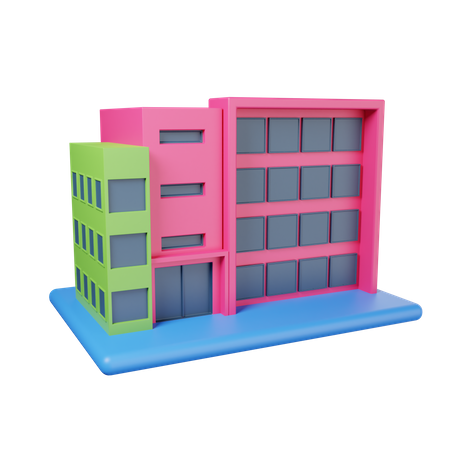 Office Building 3D Illustration