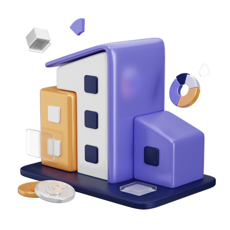 Office Building 3D Icon