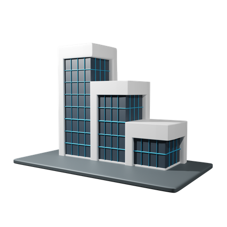Office building 3D Icon