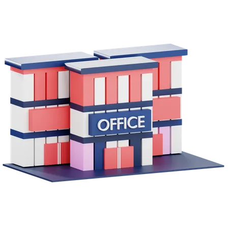 3 D Render Of Office Building Illustration 3D Icon