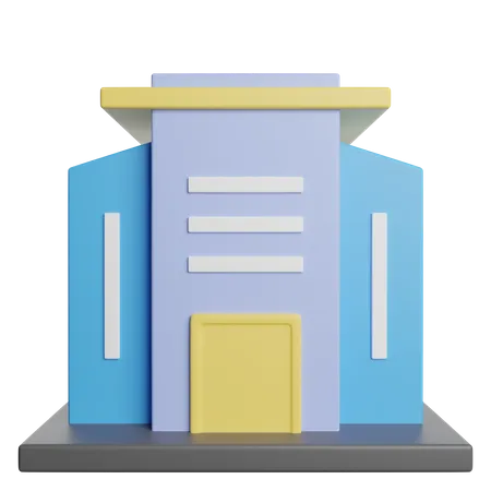 Office Building News 3D Icon
