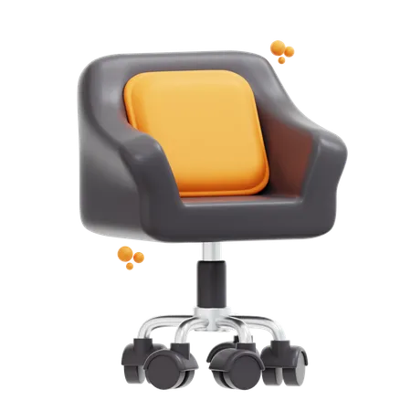 3 D Office Chair Icon Illustration 3D Icon