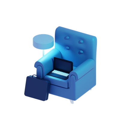 Office Chair  3D Icon