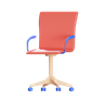 3d sitting chair logo