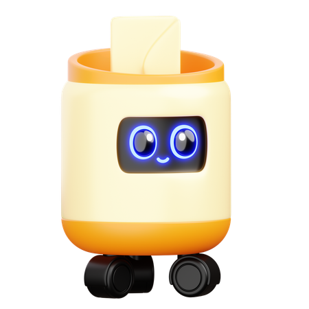 Office Courier Bot  3D Icon