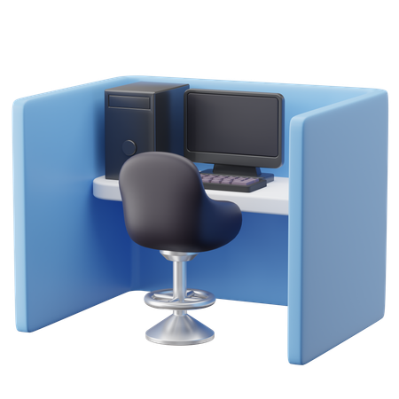 オフィスのキュービクル  3D Icon