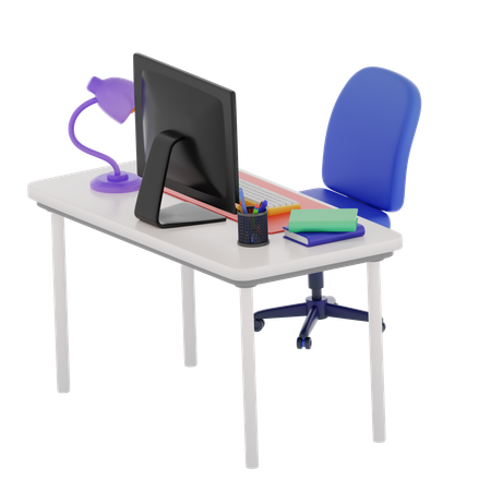 Office Desk  3D Icon