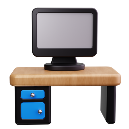 Office Desk  3D Icon