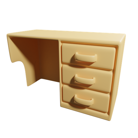 Office desk  3D Icon