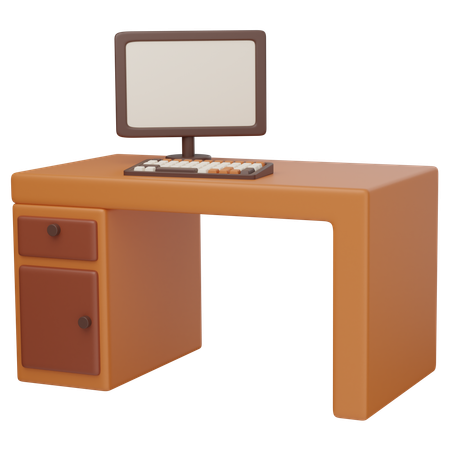 Office Desk  3D Icon