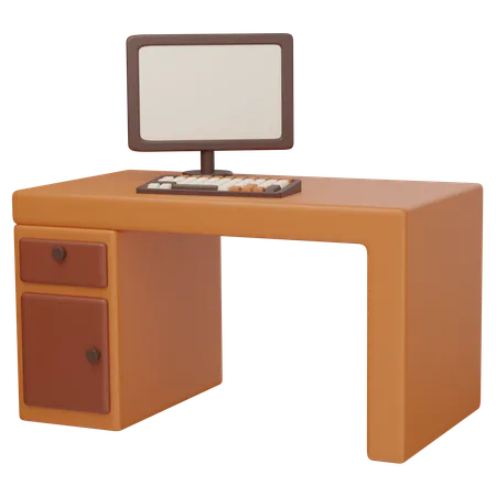 Office Desk  3D Icon