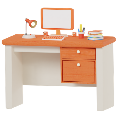 Office Desk  3D Icon