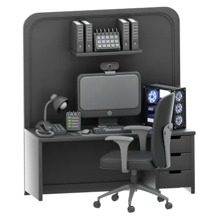 Office Desk  3D Icon