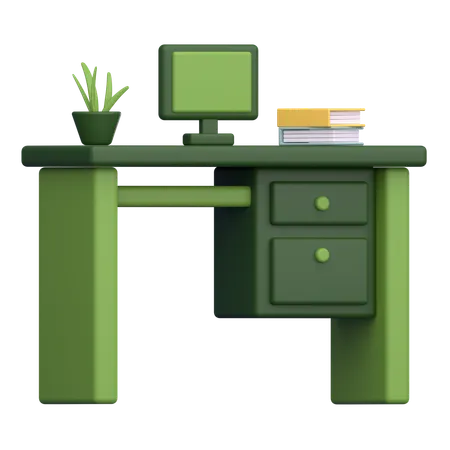 Office Desk  3D Icon