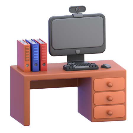 Office Desk  3D Icon