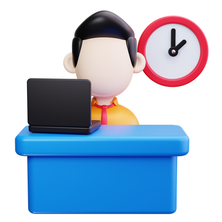 Office Desk  3D Icon