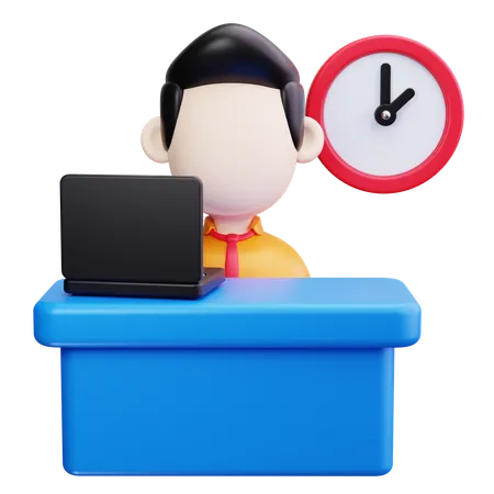 Office Desk  3D Icon