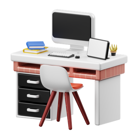 Office Desk  3D Icon