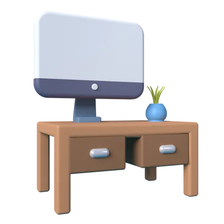 Office Desk  3D Illustration