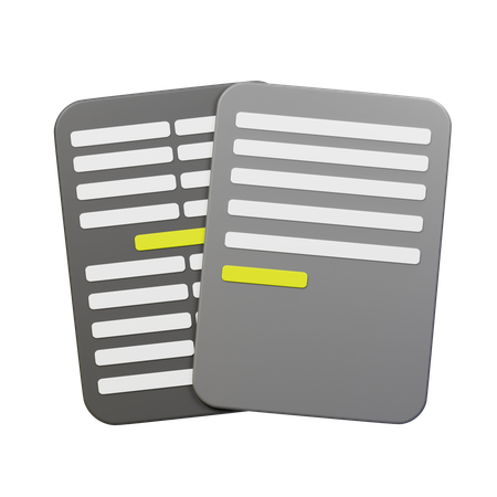 Office Document  3D Icon