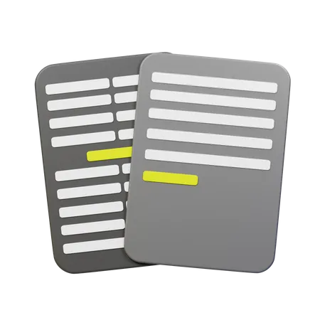 Office Document  3D Icon