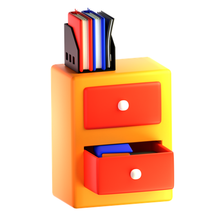 Office Drawer  3D Icon