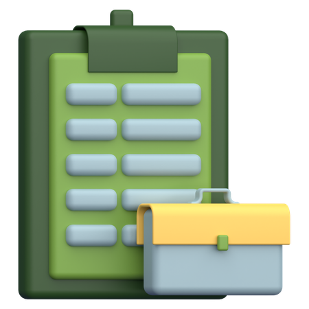 Office List  3D Icon