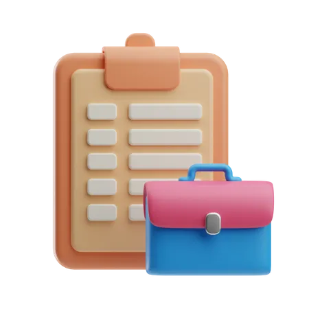 Office List  3D Icon