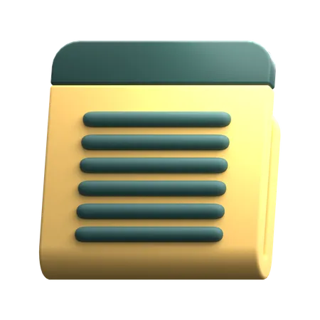 Office Notes  3D Icon
