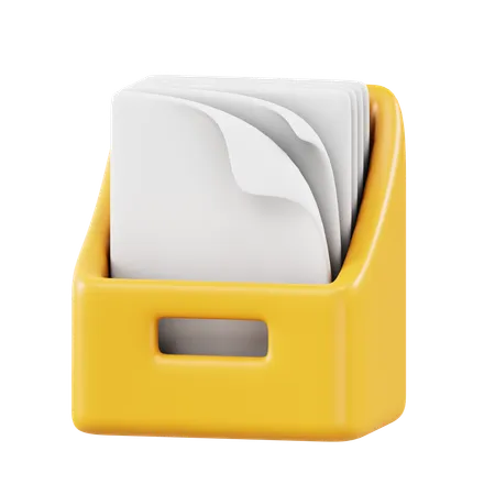 Office Papers  3D Icon