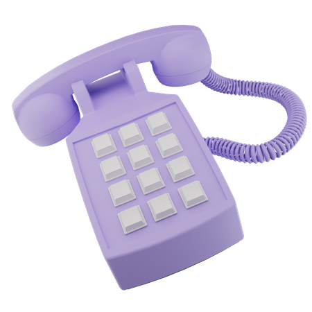 Office phone - 3D icon  3D Icon