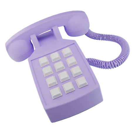 Office phone - 3D icon  3D Icon