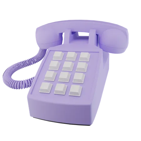 Office Phone 3D Icon  3D Icon